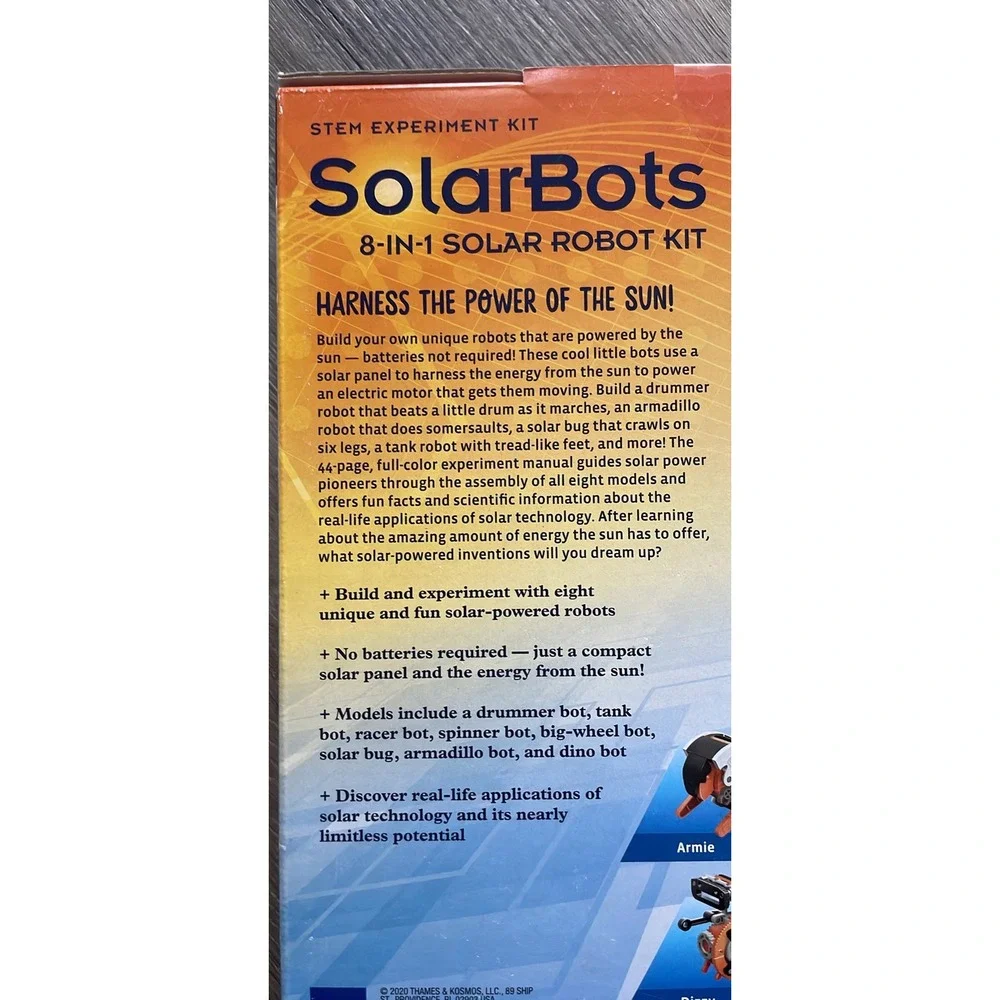 Thames & Kosmos SolarBots 8-in-1 Solar‎ Robot Kit STEM Experiment Kit 620375